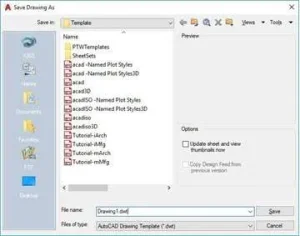 Creating drawing Template