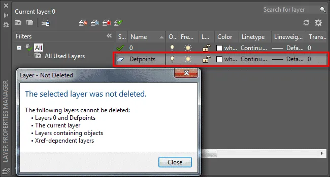 What is Defpoints layer?