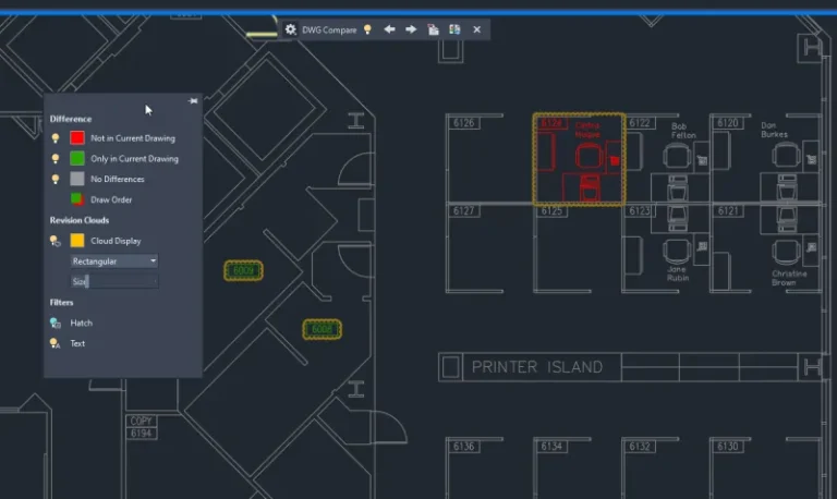 Improved DWG Compare Tool