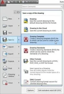 Creating drawing Template