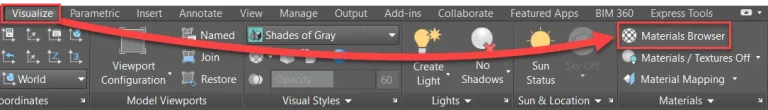 Finding the material library