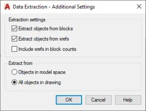 Understanding options on Page 2 of the Data Extraction wizard