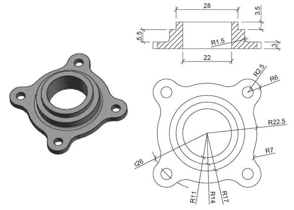 Simple AutoCAD 3D practice drawing tutorial