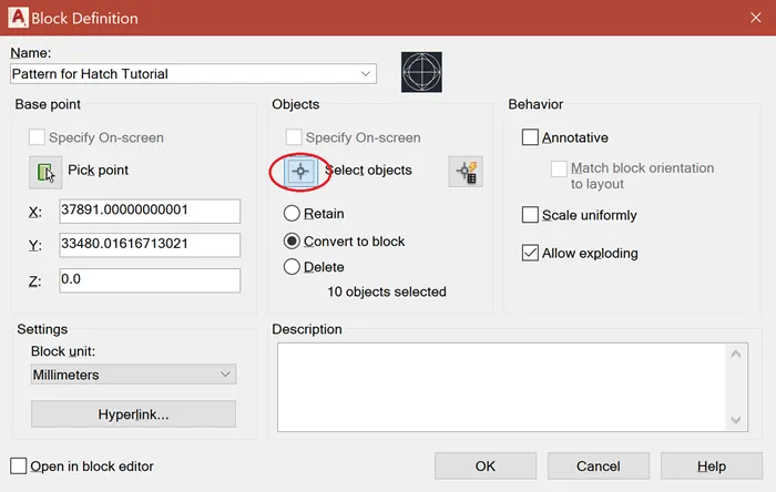 From Block Option