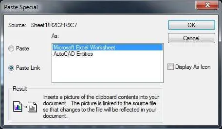 Importing as AutoCAD entity